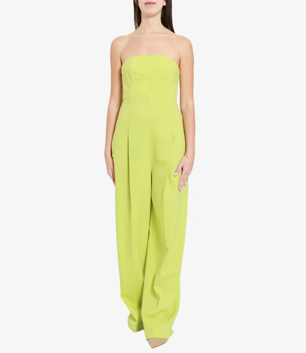 Strapless Straight-Leg Jumpsuit