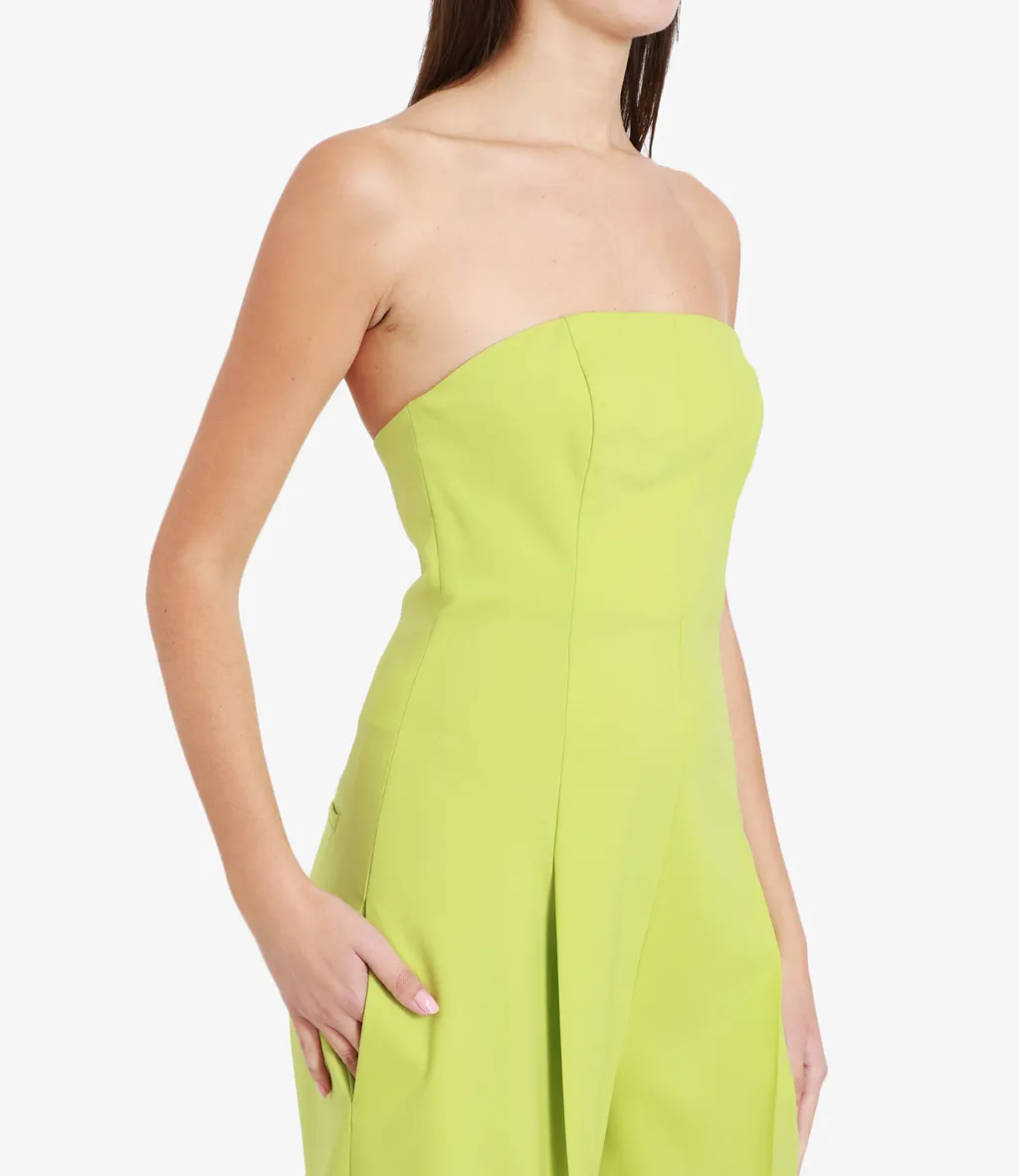 Strapless Straight-Leg Jumpsuit