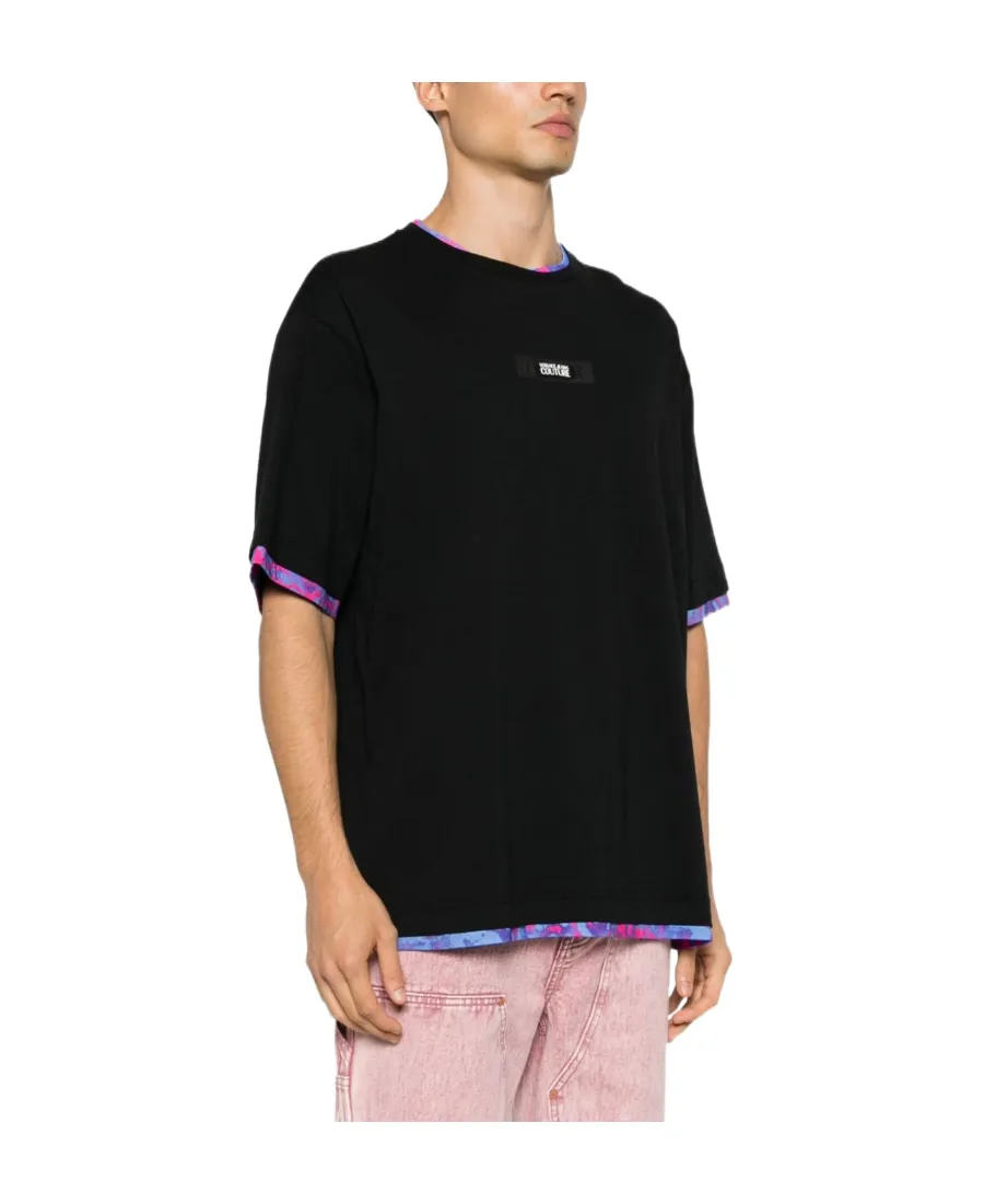 Versace Jeans Couture Animalier-Printed Crewneck T-Shirt