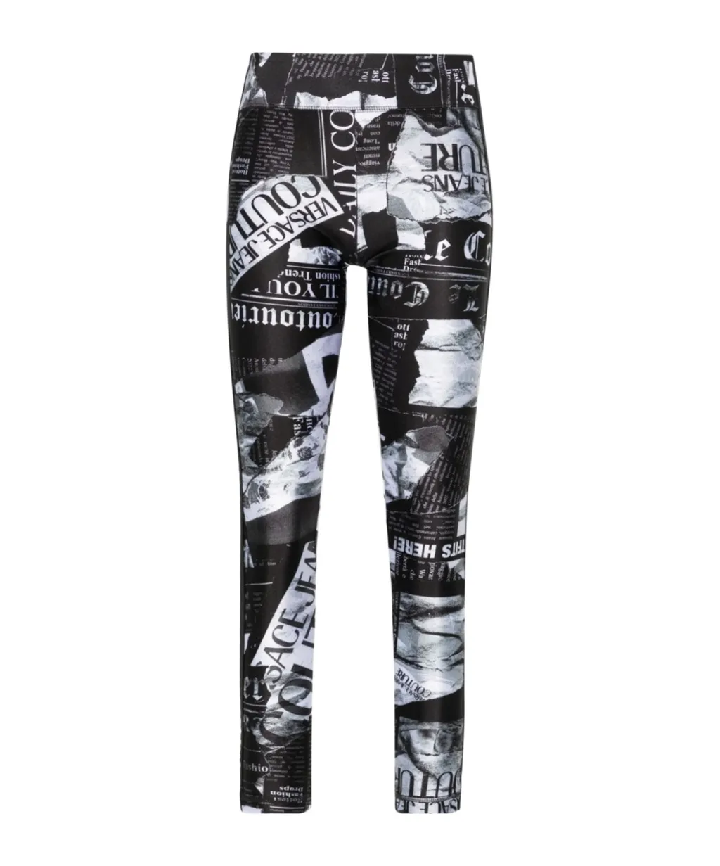 Versace Jeans Couture Allover Graphic Print Leggings