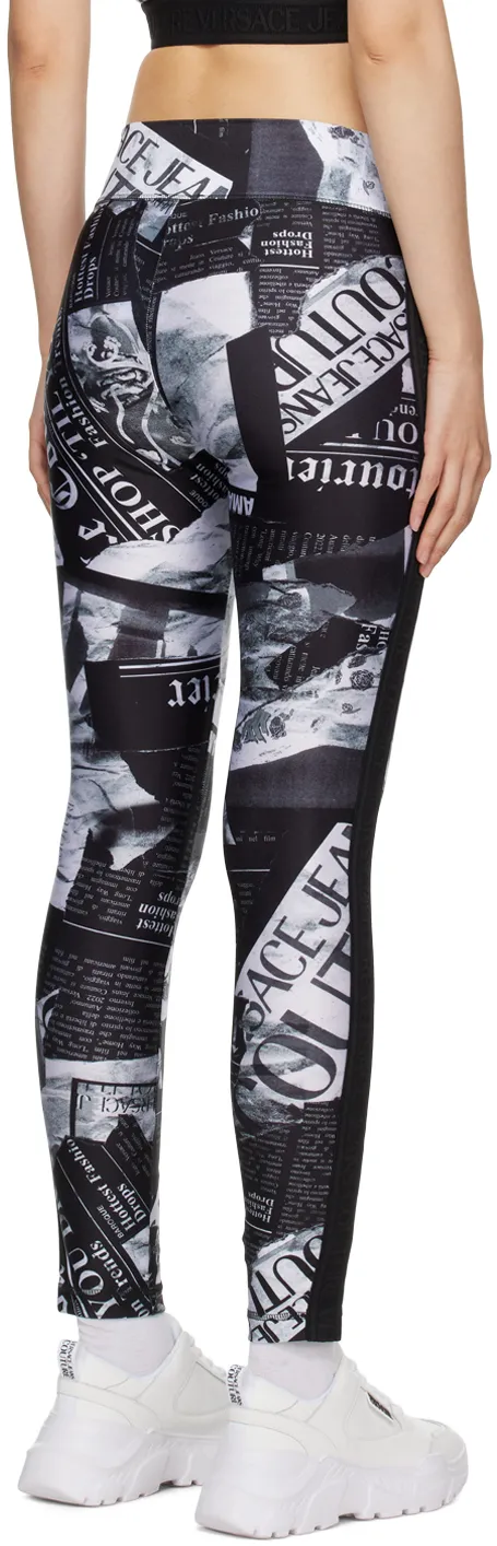Versace Jeans Couture Allover Graphic Print Leggings