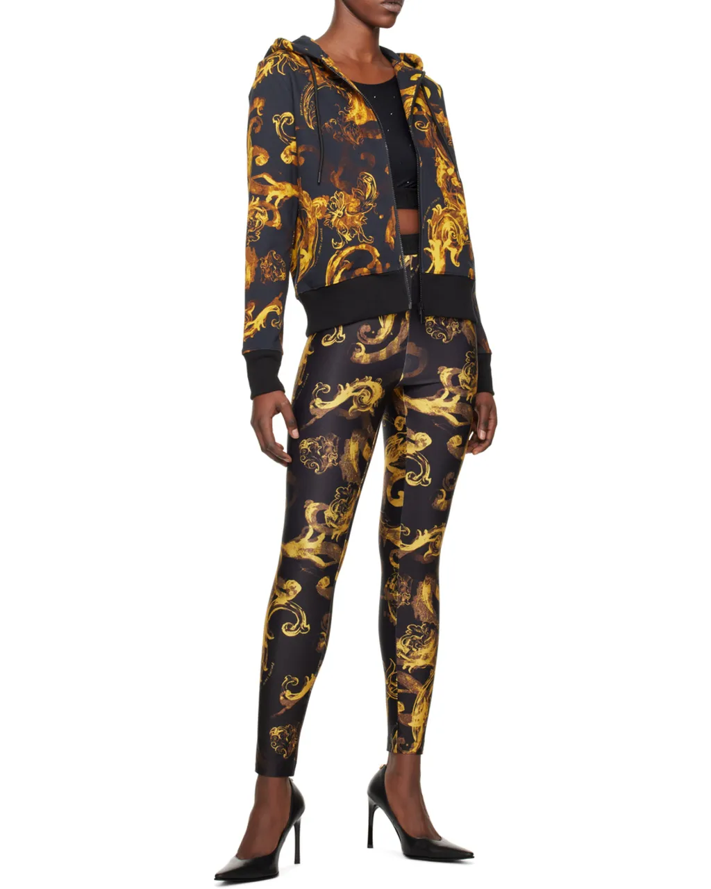 Versace Jeans Couture Barocco Printed Leggings
