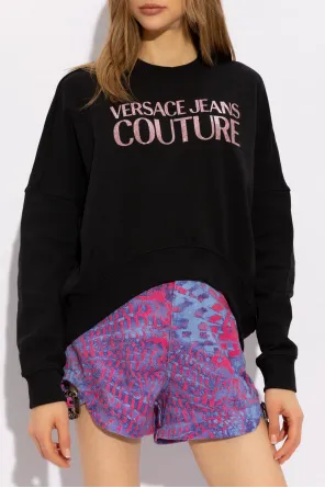 Versace Jeans Couture Logo Printed Crewneck T-Shirt