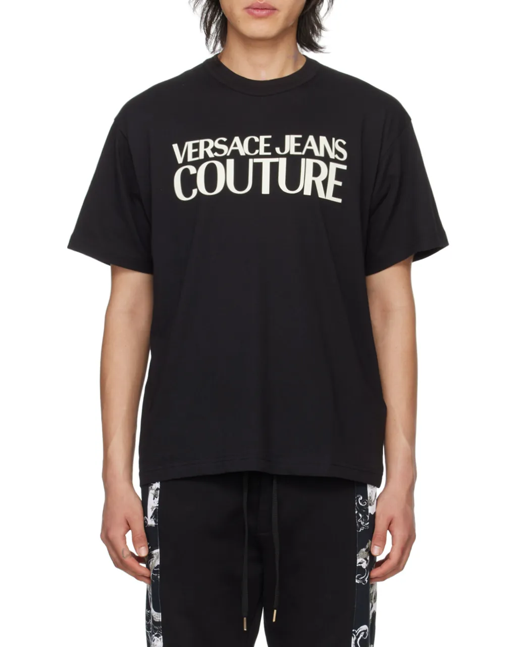 Versace Jeans Couture Logo Printed Crewneck T-Shirt