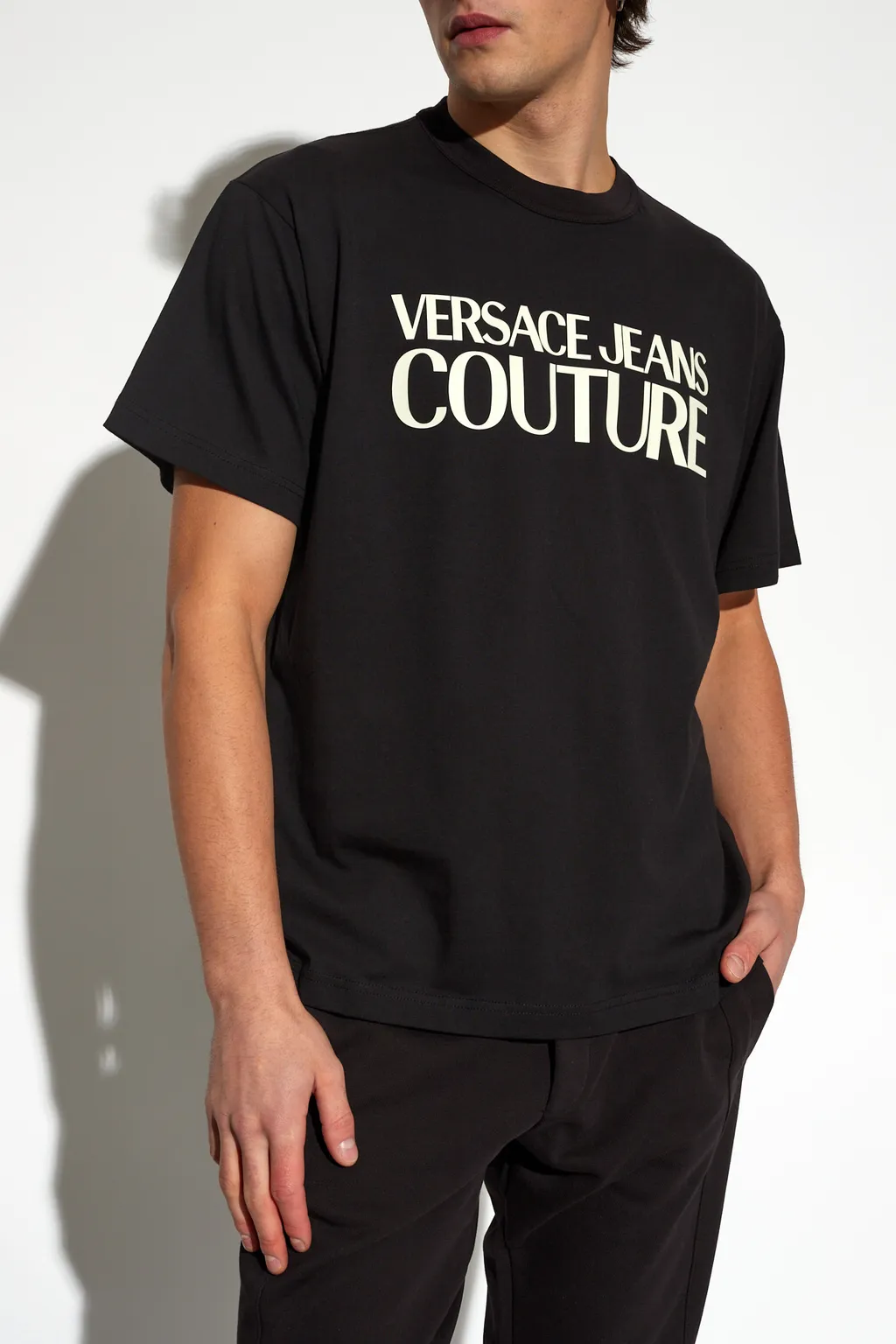 Versace Jeans Couture Logo Printed Crewneck T-Shirt