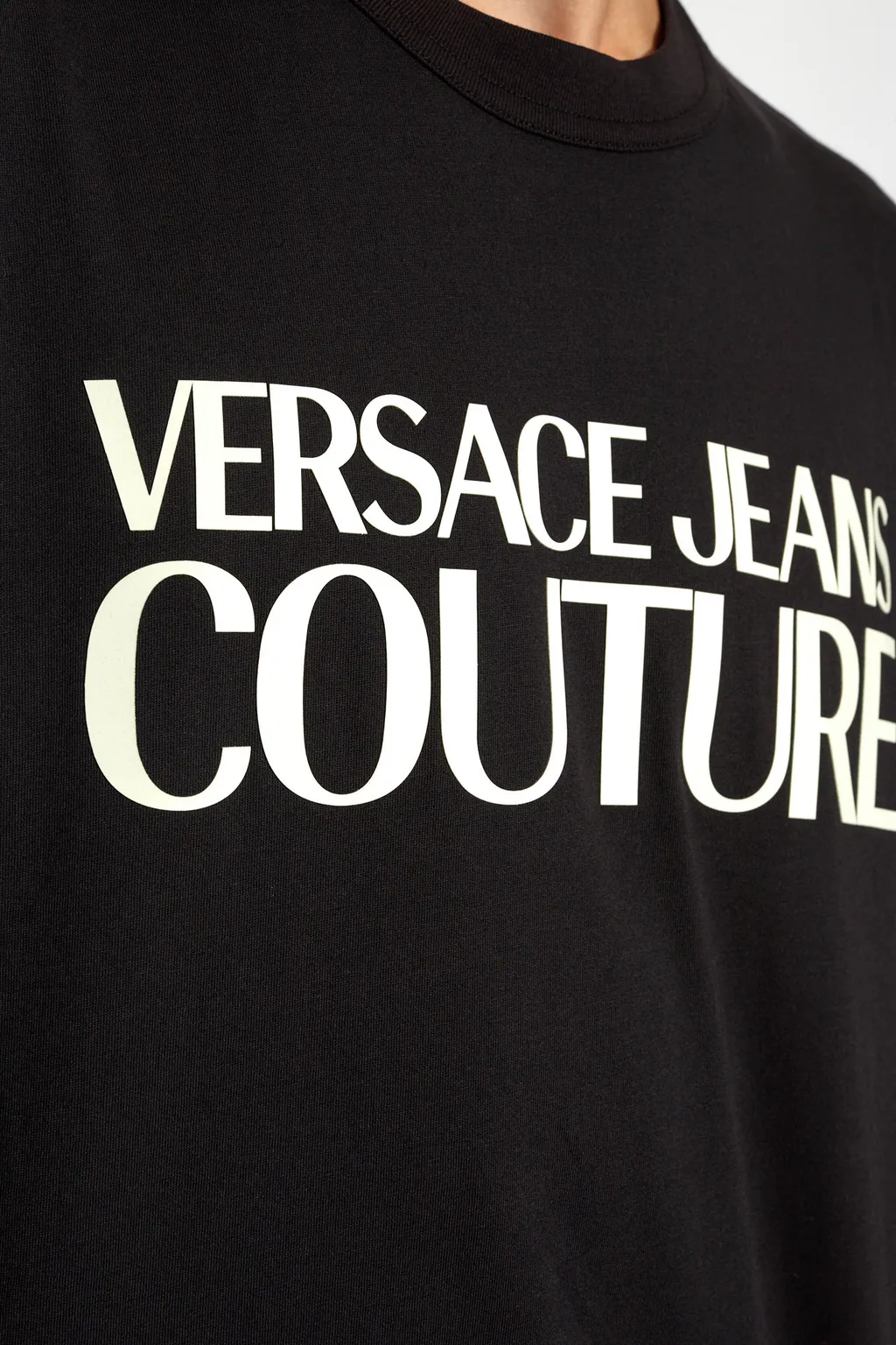 Versace Jeans Couture Logo Printed Crewneck T-Shirt