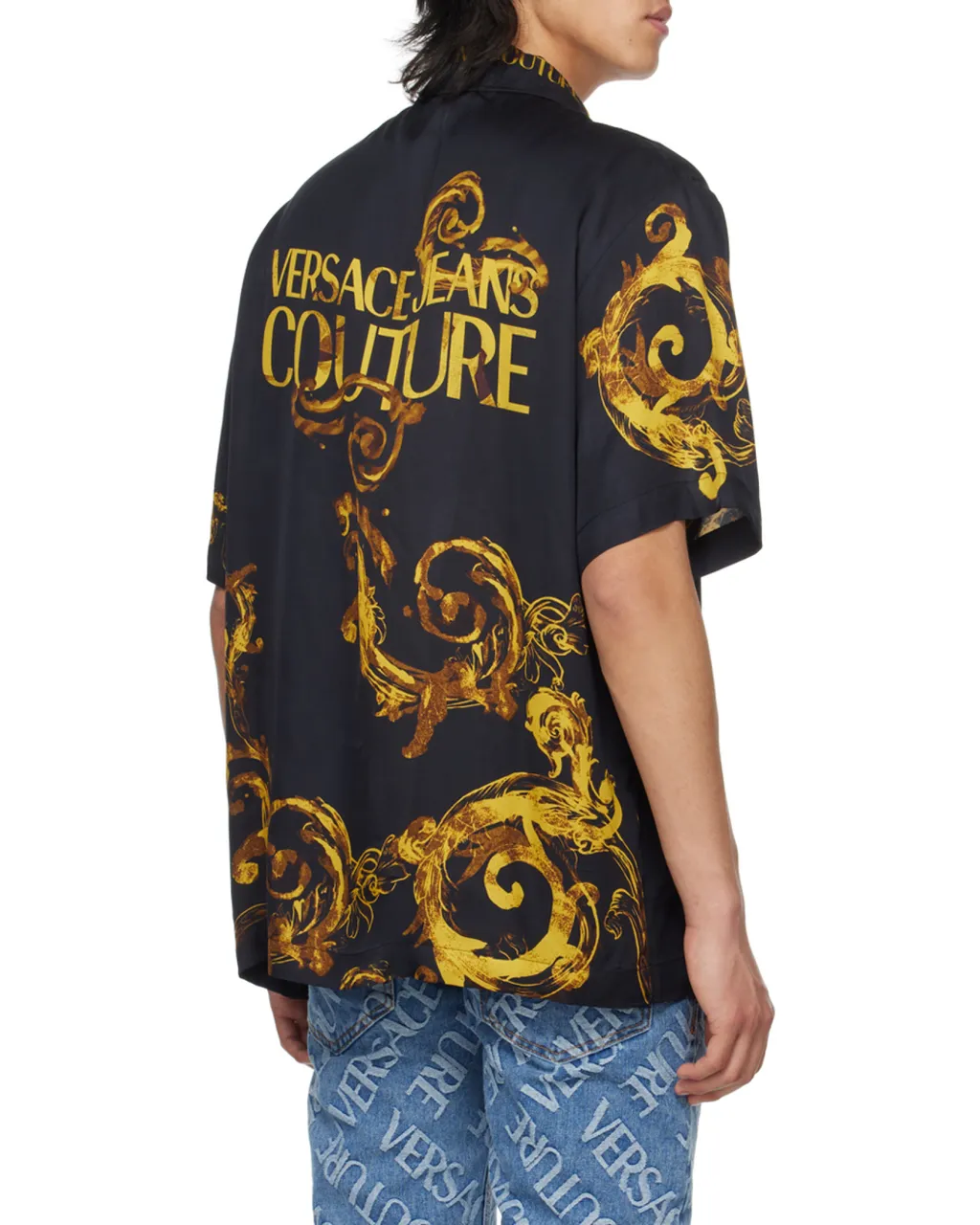 Versace Jeans Couture Baroccoflage-Printed Short-Sleeved Buttoned Shirt