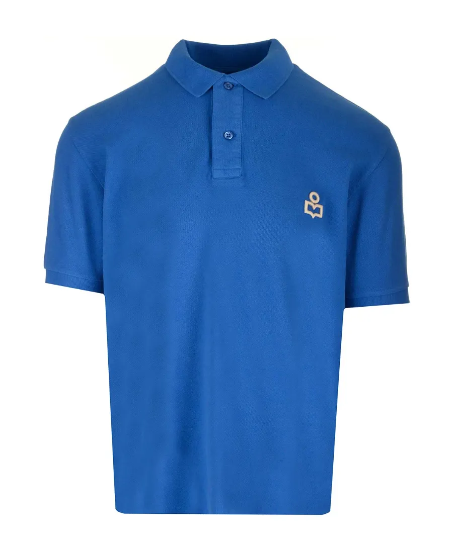 Isabel Marant Afko Logo Embroidered Polo Shirt