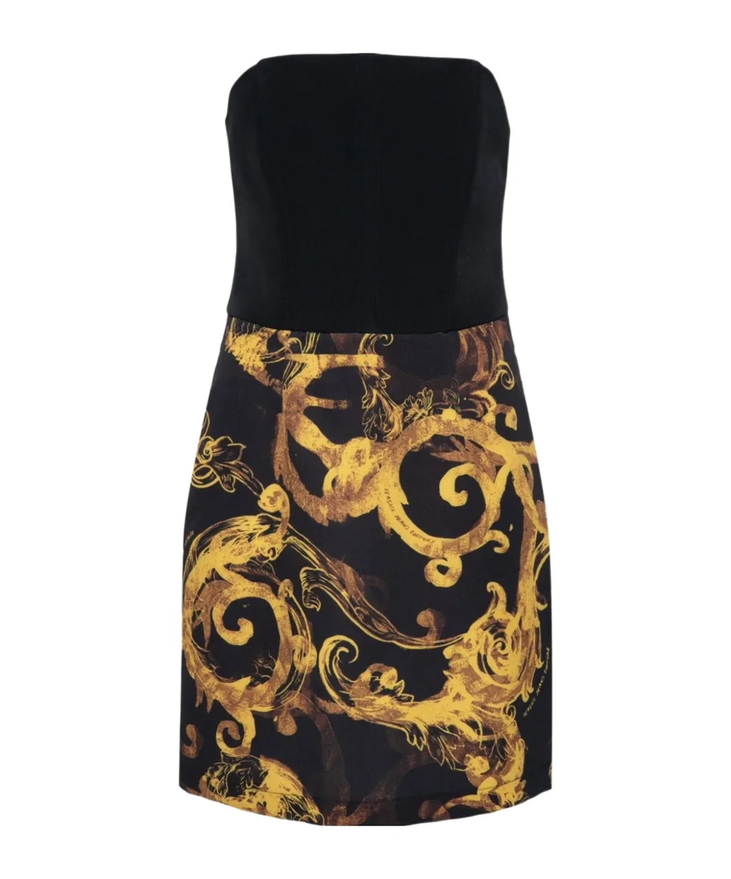 Barocco-Print Mini Dress