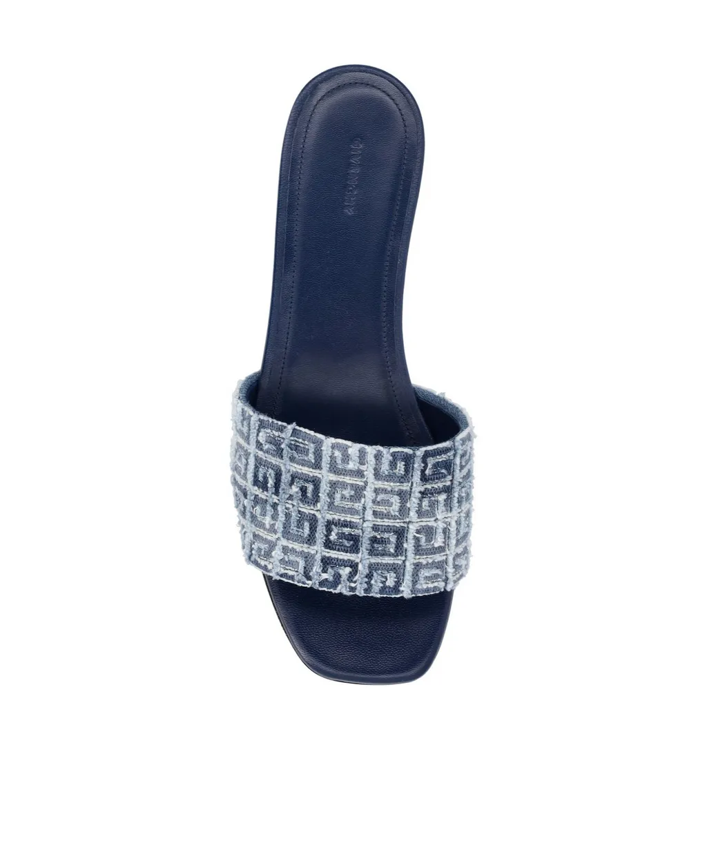 Givenchy 4G Motif Denim Sandlas