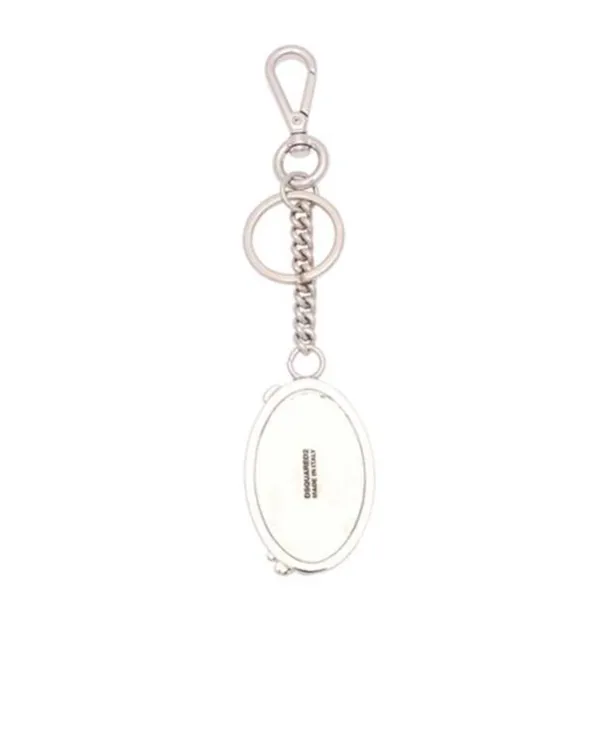 Gothic Logo-Plaque Key Chain