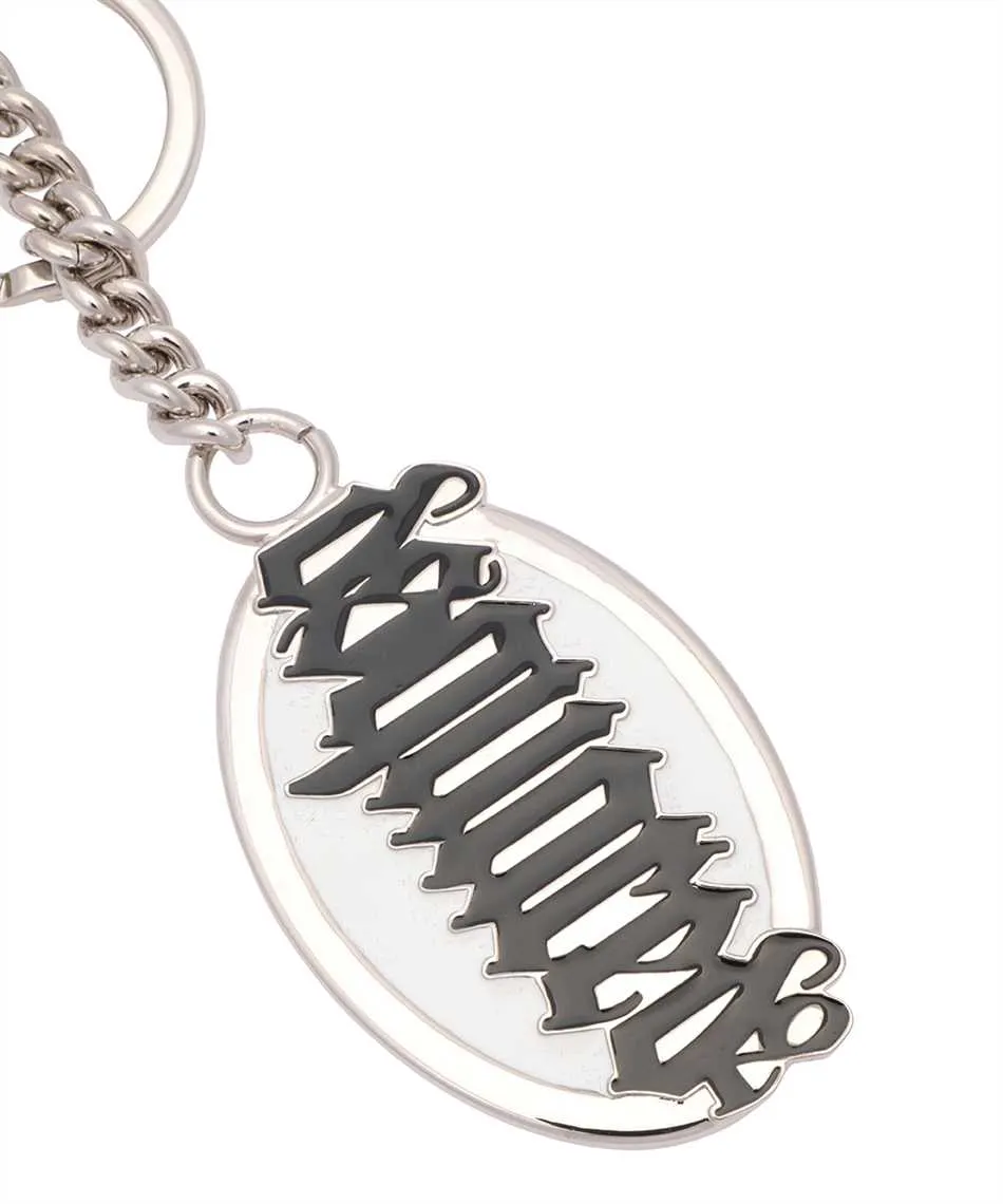 Gothic Logo-Plaque Key Chain