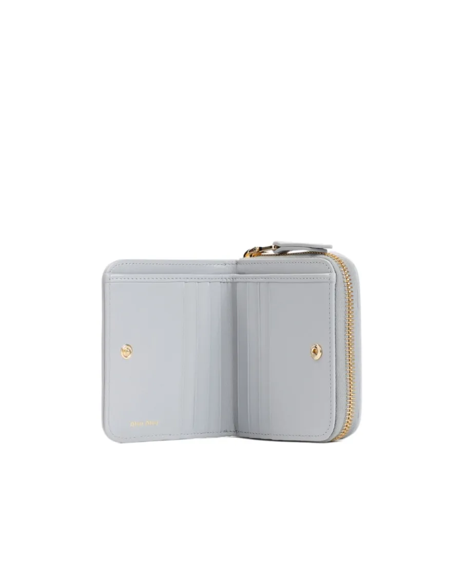 Miu Miu Logo Plaque Zipped Around Wallet