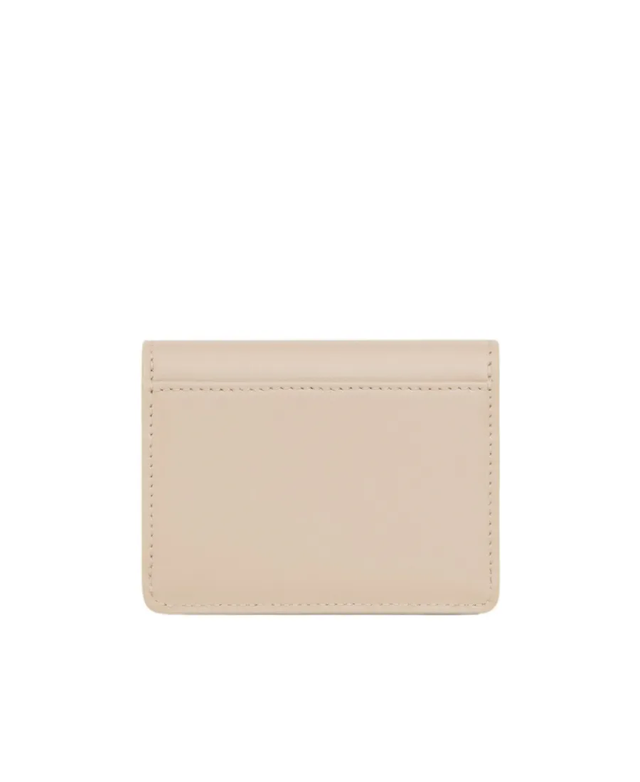 Card Holder With Flap Triomphe In Shiny Calfskin