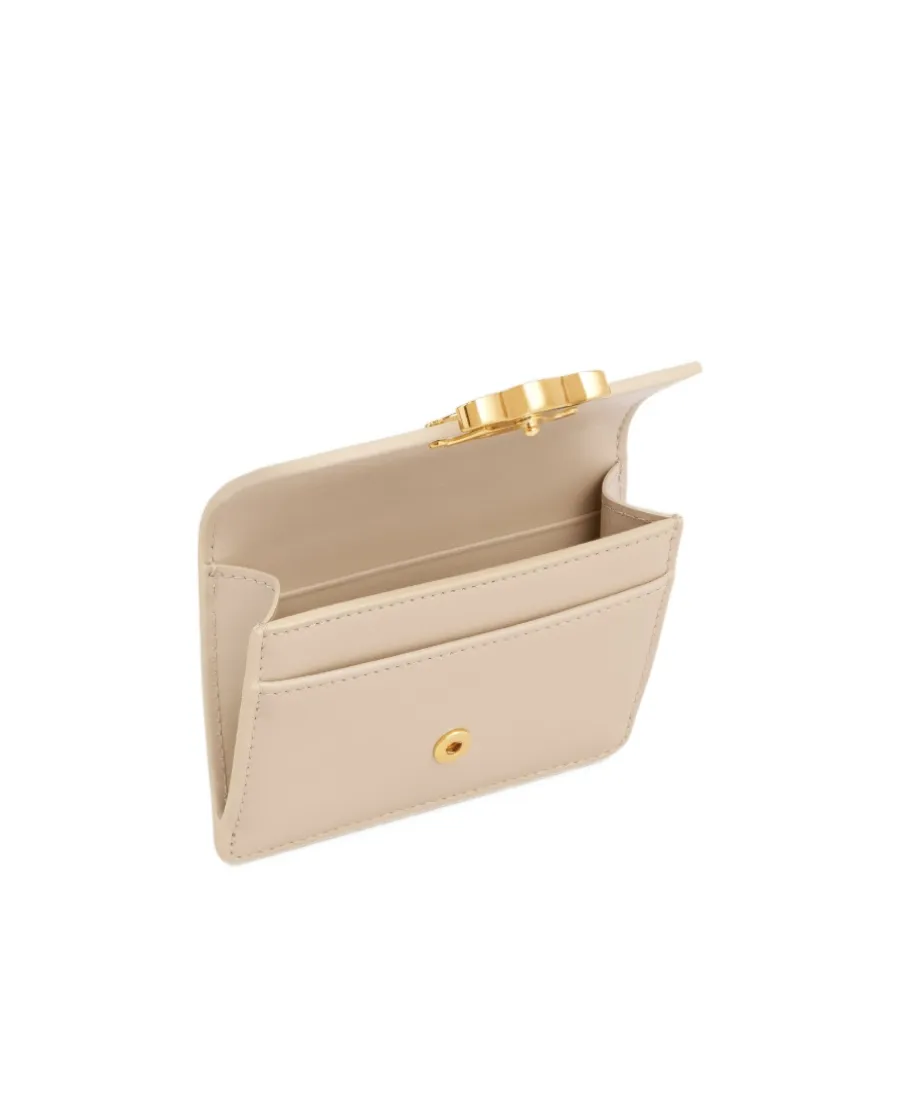 Card Holder With Flap Triomphe In Shiny Calfskin