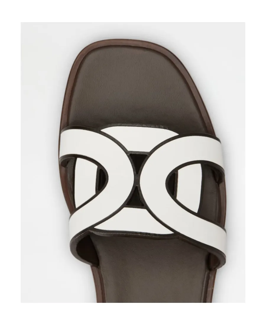Tod's Logo Strap Slip-On Sandals