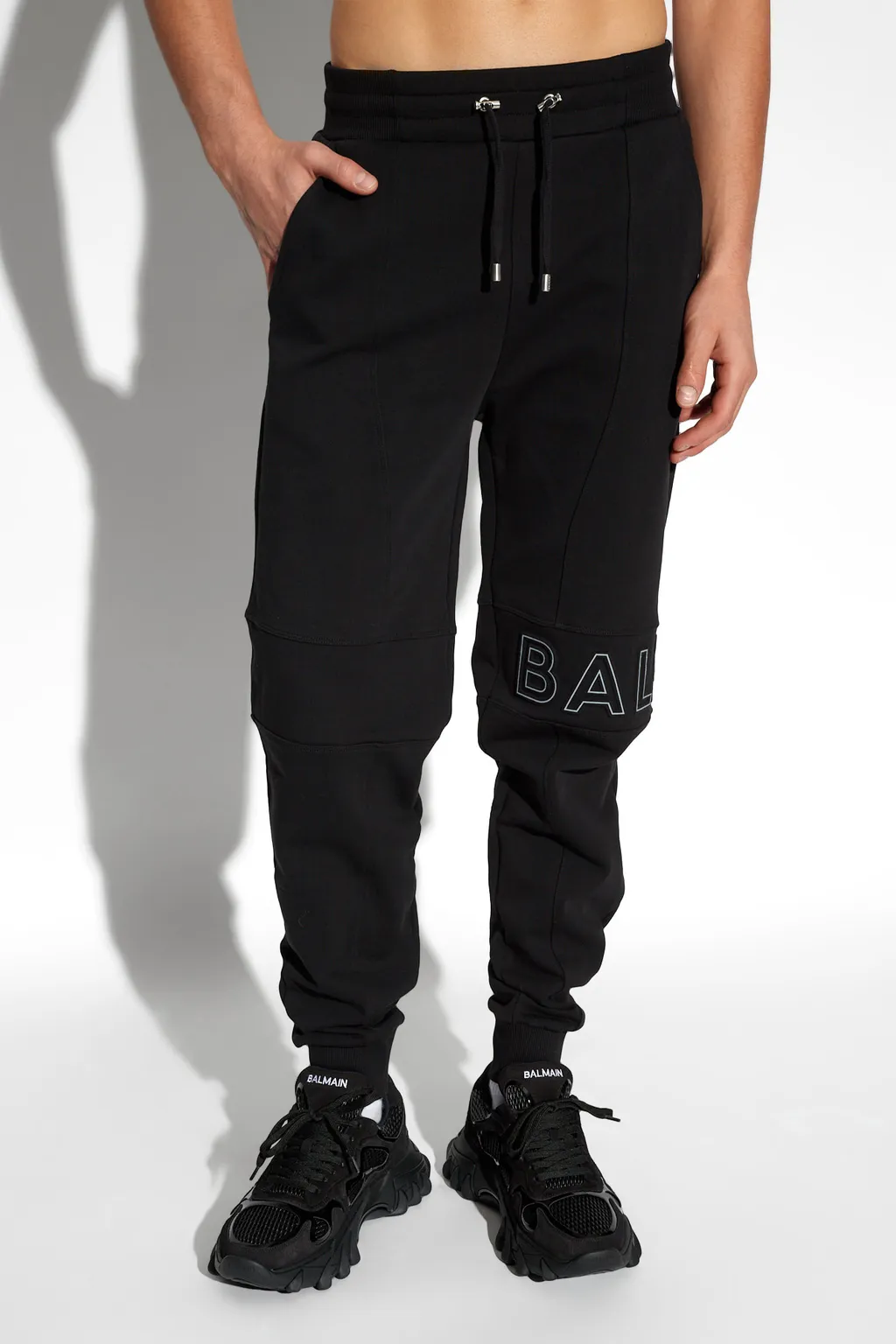 Balmain Logo Detailed Drawstring Joggers