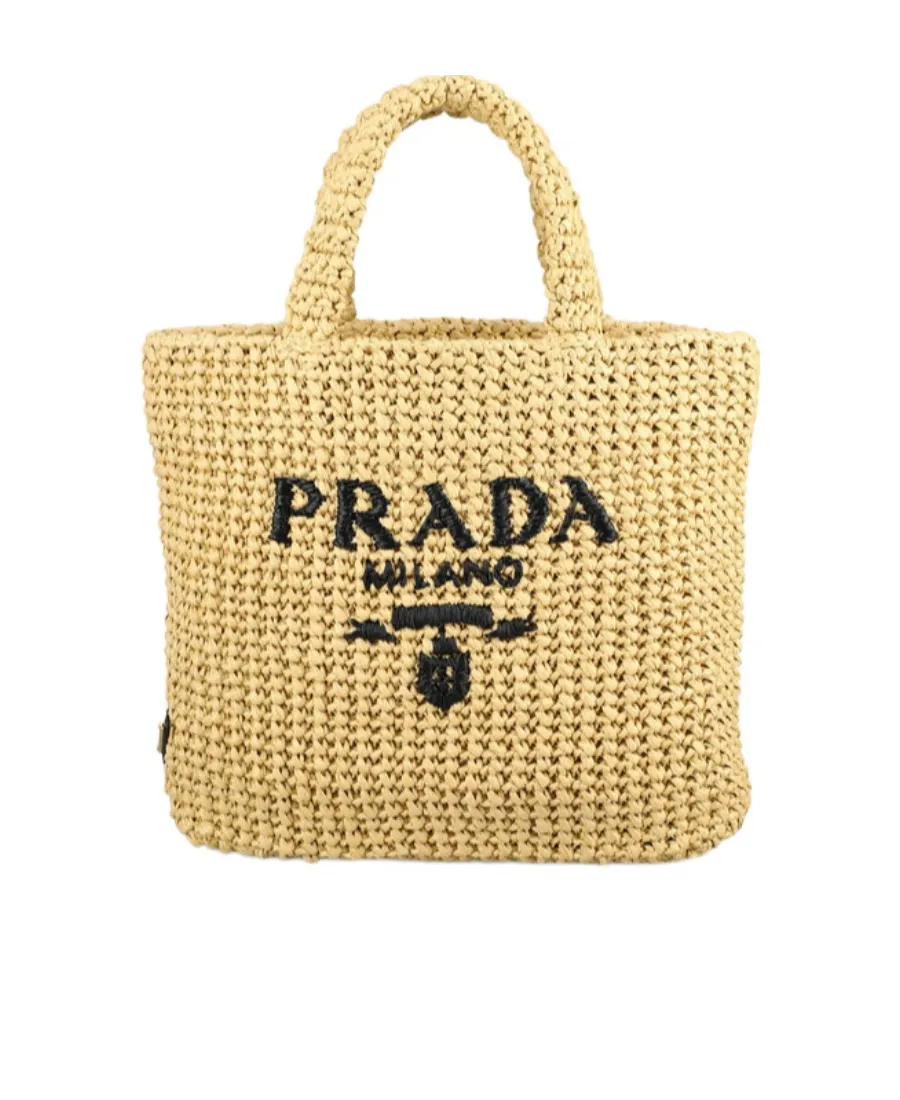 Small Crochet Logo Handbag