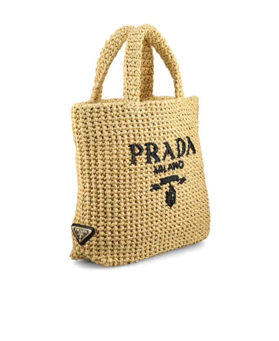 Small Crochet Logo Handbag