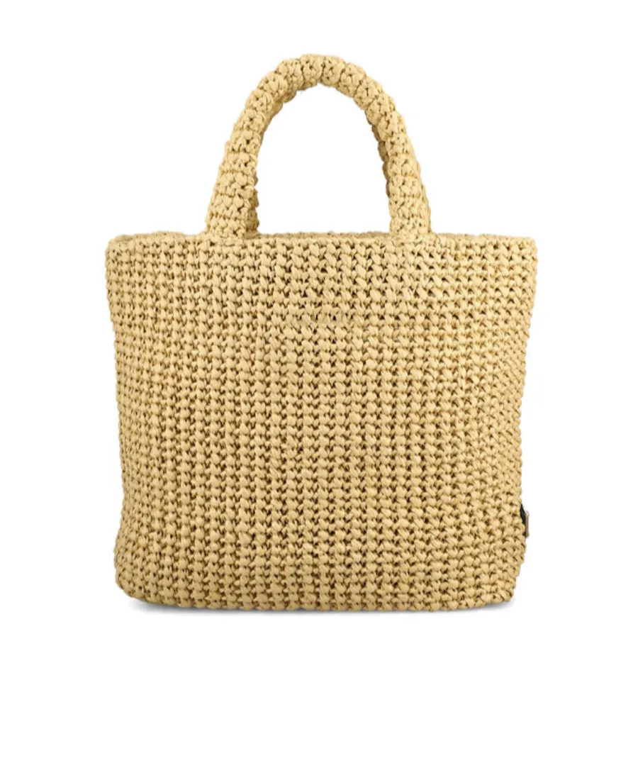 Small Crochet Logo Handbag