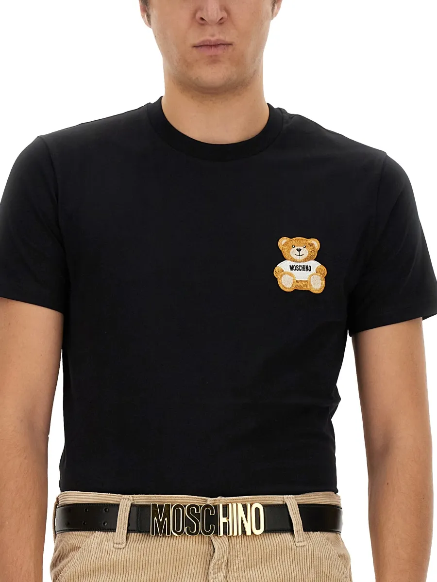 Teddy Bear Pattern Short-Sleeved T-Shirt
