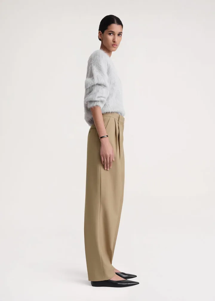 High-Waist Tailored Trousers