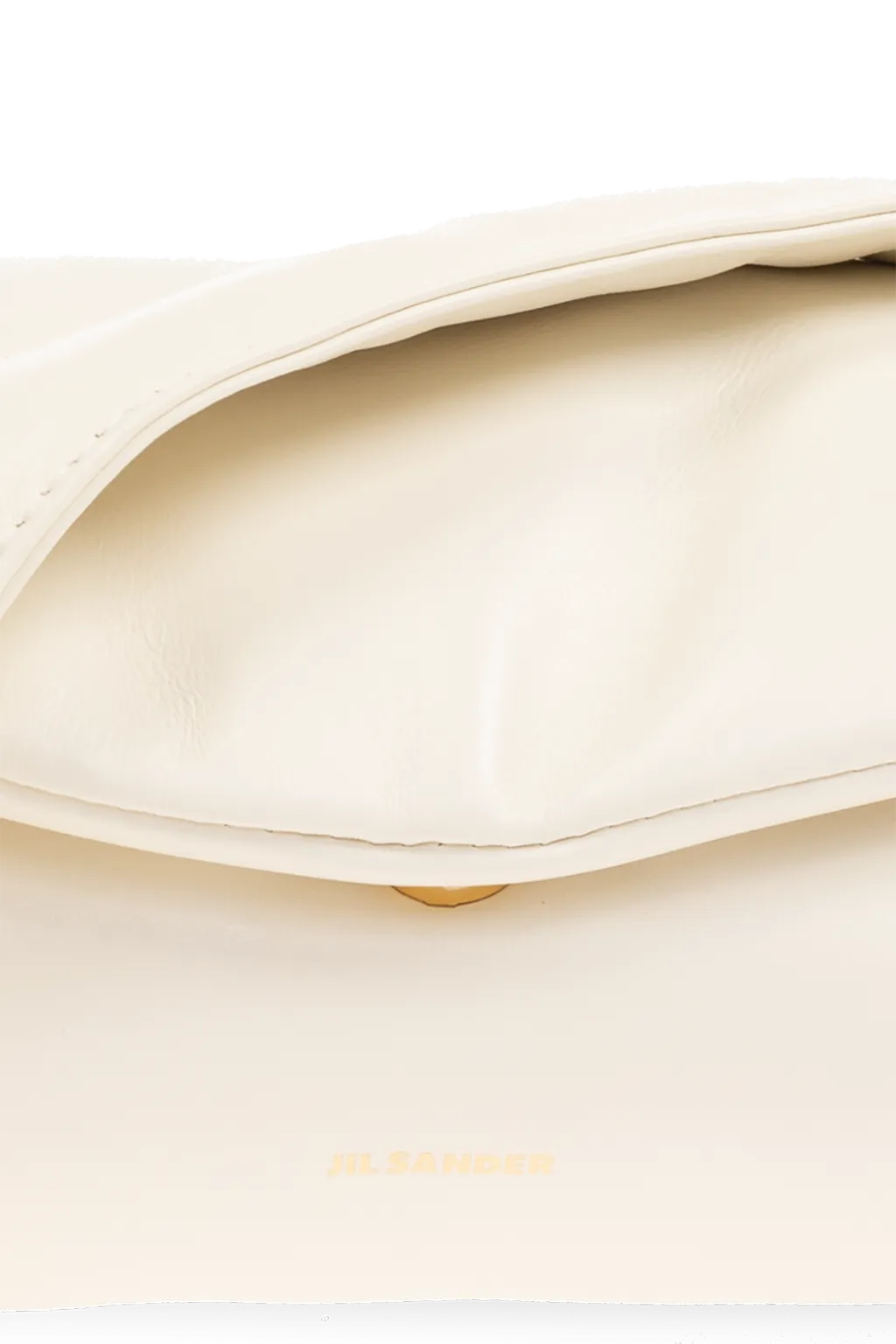 Jil Sander Logo Printed Padded Shoulder Bag