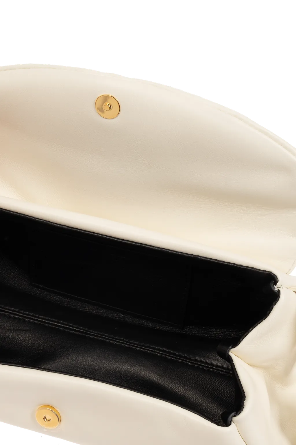 Jil Sander Logo Printed Padded Shoulder Bag
