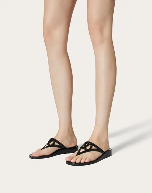 Valentino Vlogo Signature Slip-On Flip Flops
