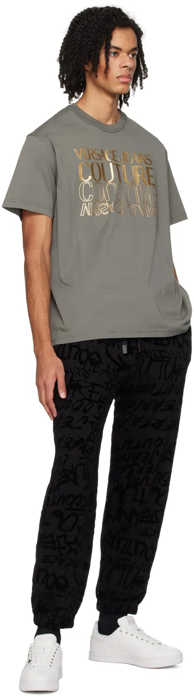 Versace Jeans Couture Logo Printed Crewneck T-Shirt