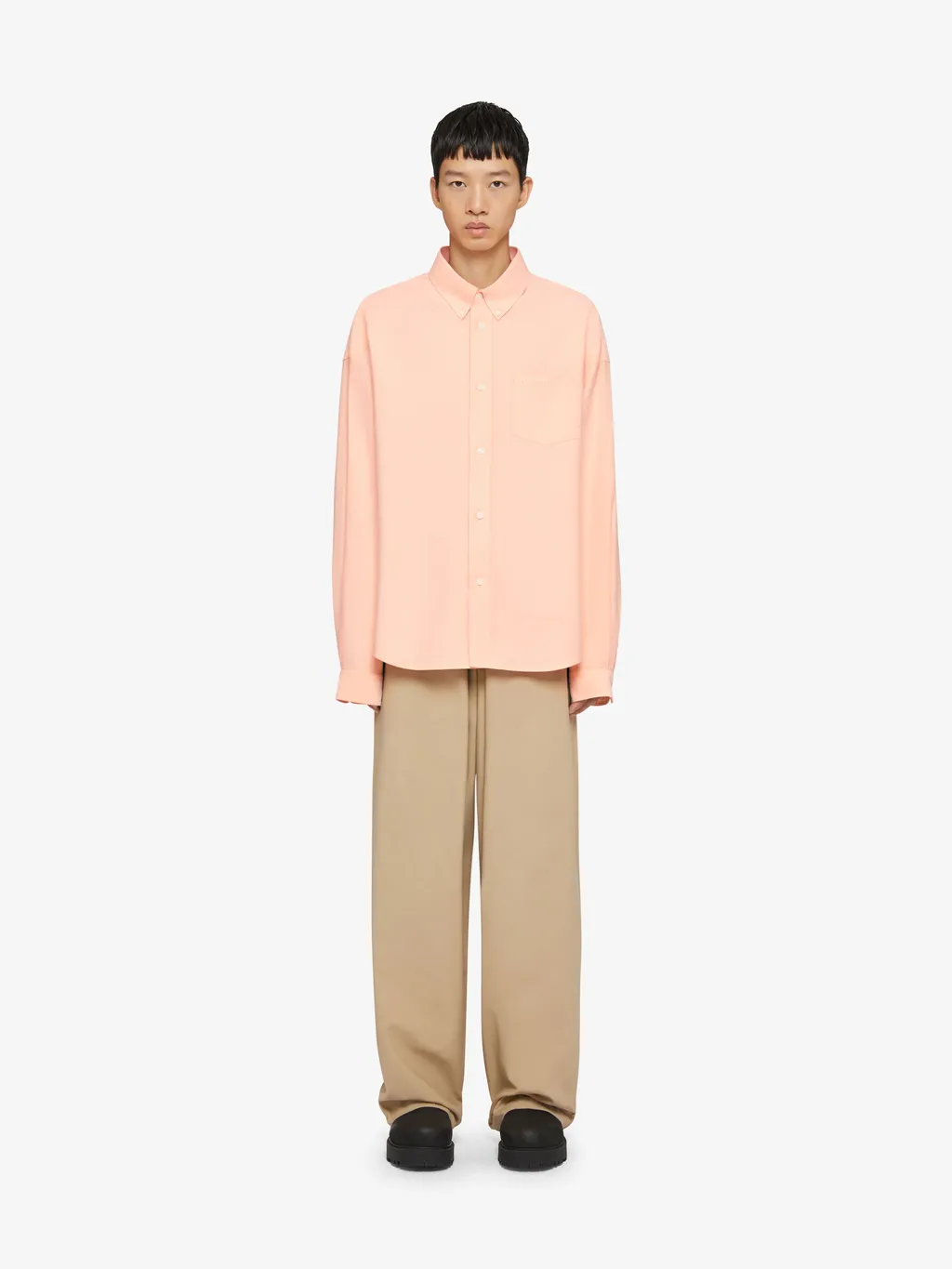 Givenchy Logo Embroidered Long-Sleeved Shirt