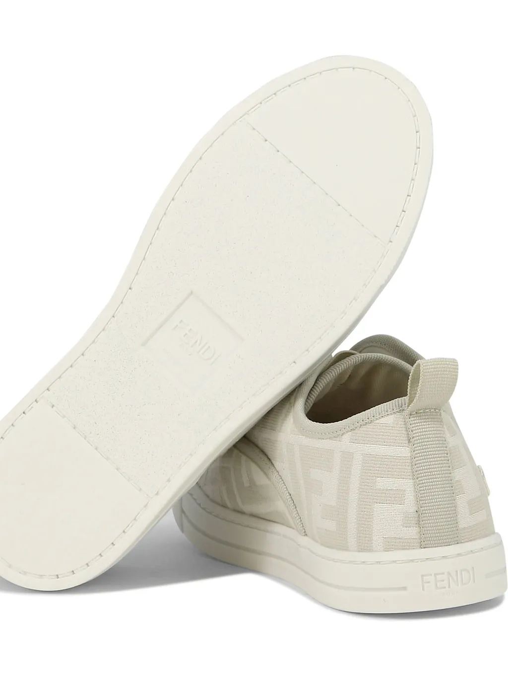 Fendi Kids Ff Jacquard Slip-On Sneakers