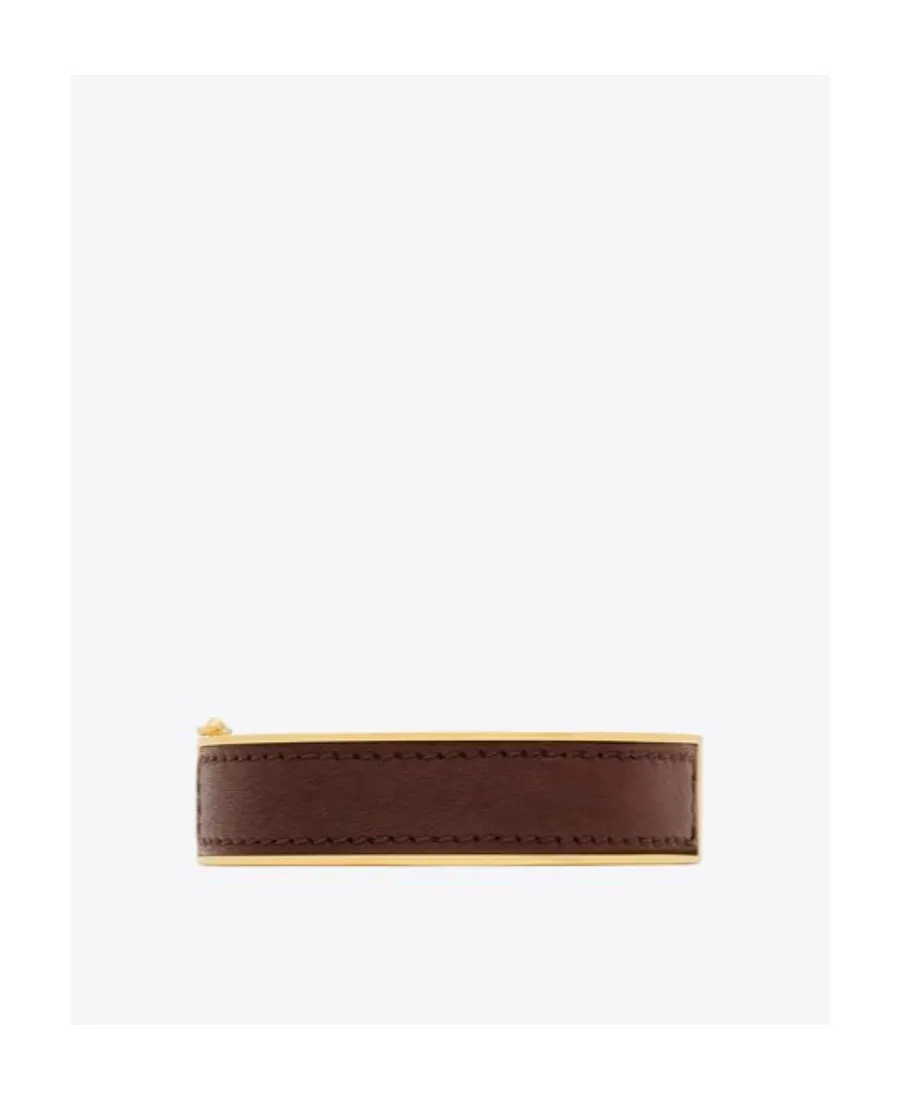Saint Laurent Cassandre Logo Plaque Bracelet