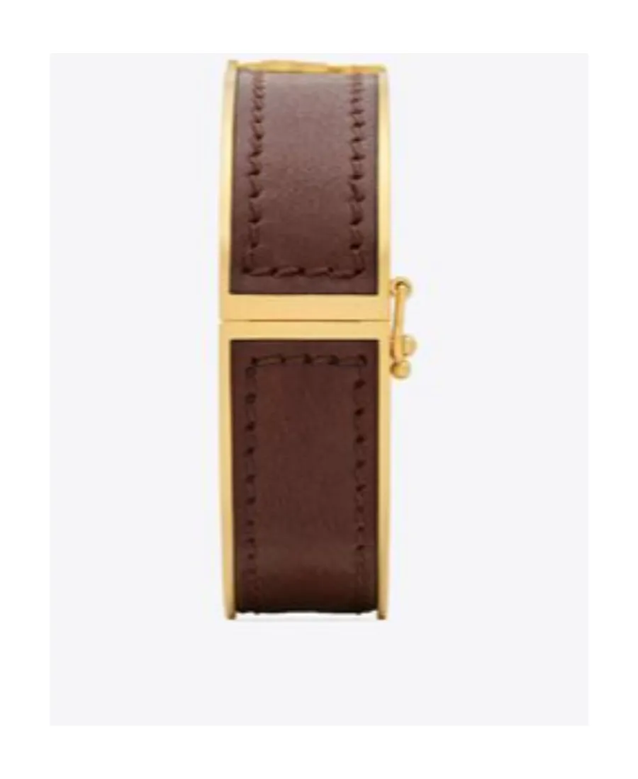 Saint Laurent Cassandre Logo Plaque Bracelet