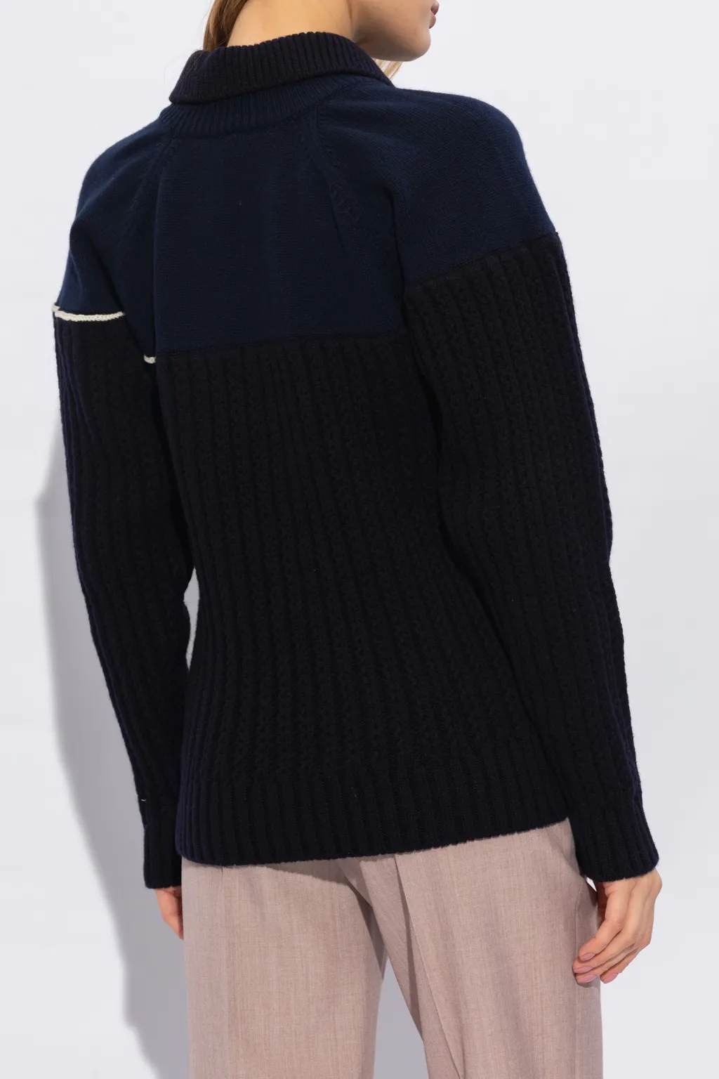 Collar Detail Wool Jumper