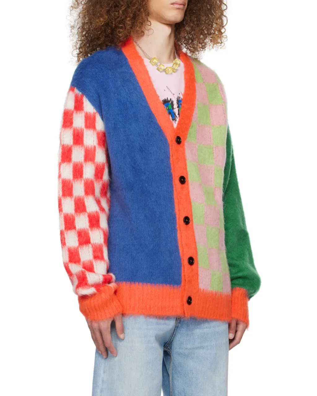 Y-Neck Long-Sleeved Sweater