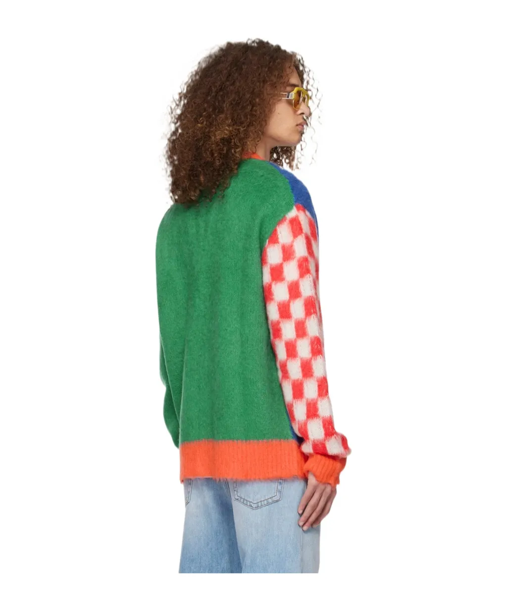 Y-Neck Long-Sleeved Sweater