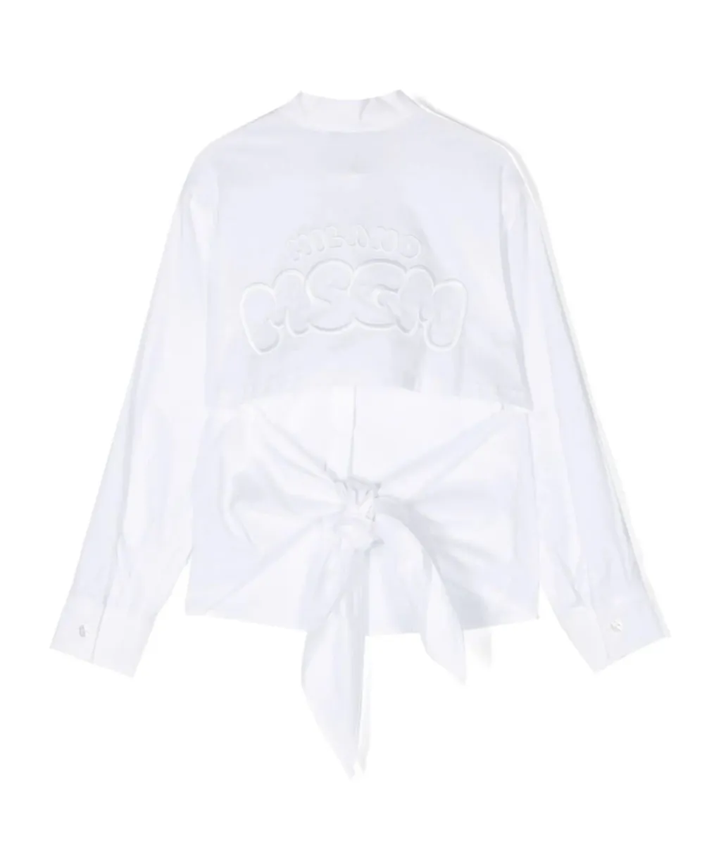 Logo-Embroidered Cotton Poplin Shirt