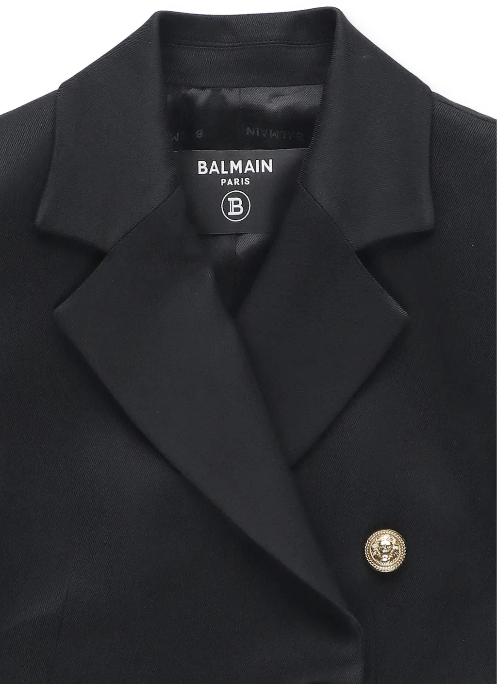 Balmain Kids Asymmetric Single-Breasted Long-Sleeved Jacket