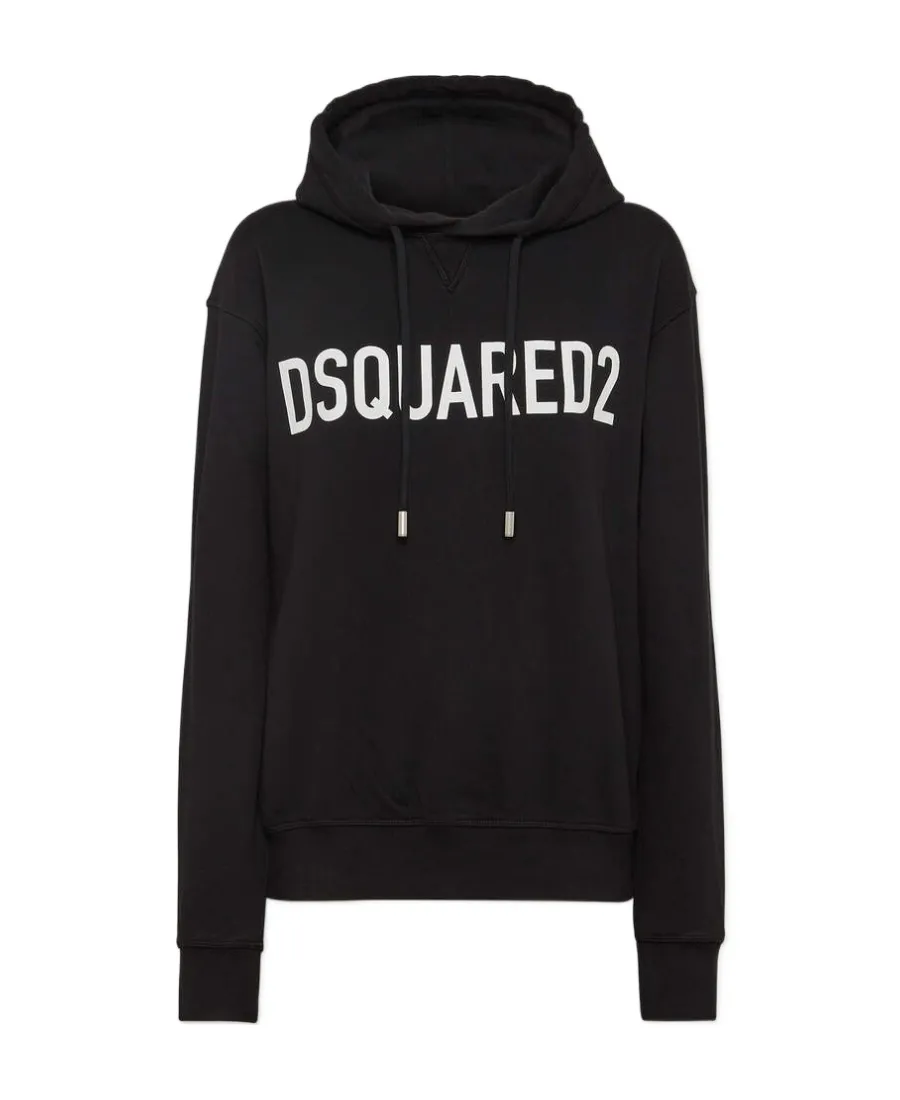 Dsquared2 Logo Printed Drawstring Hoodie
