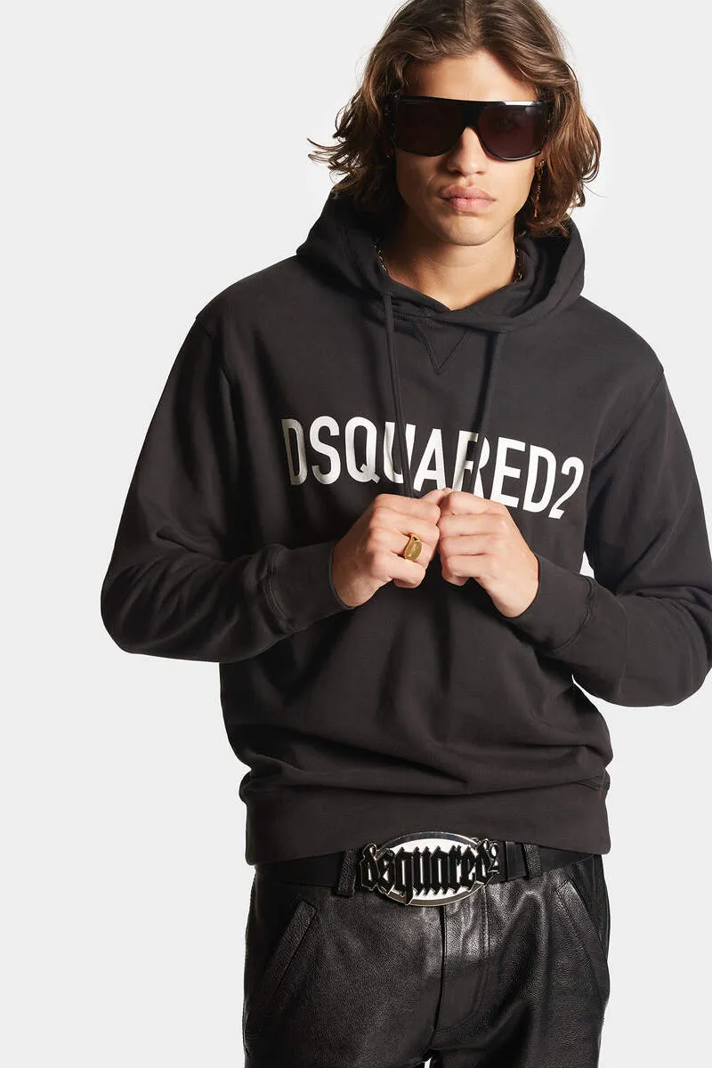 Dsquared2 Logo Printed Drawstring Hoodie