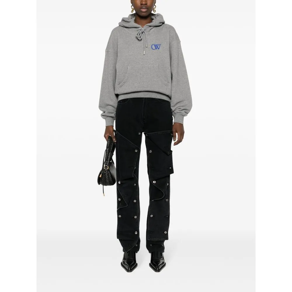 Embroidered-Logo Cotton Hoodie