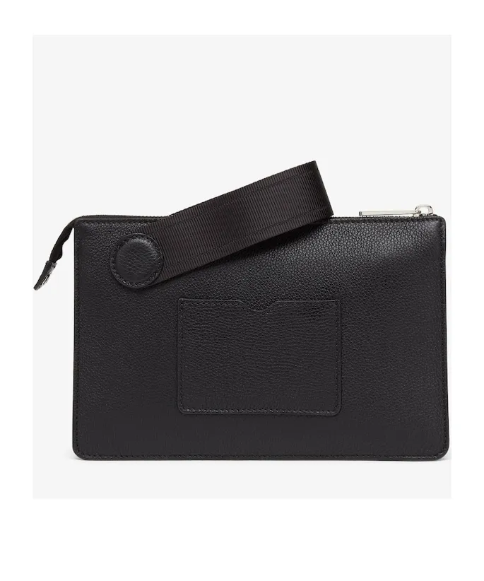 Black Leather Pochette