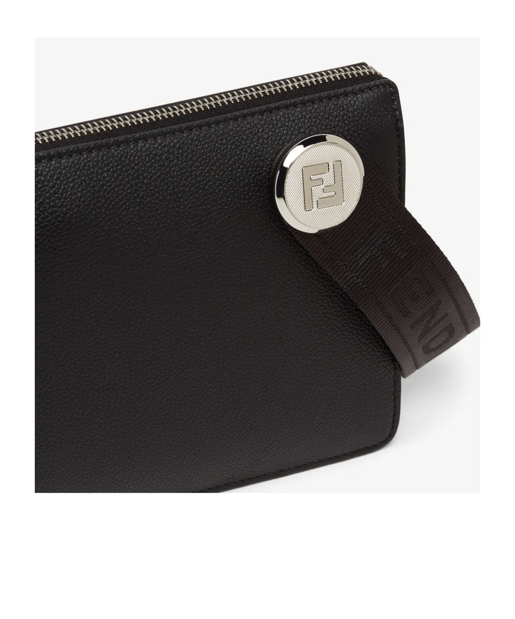 Black Leather Pochette