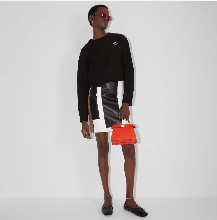 Fendi Logo Embroidered Crewneck Sweatshirt