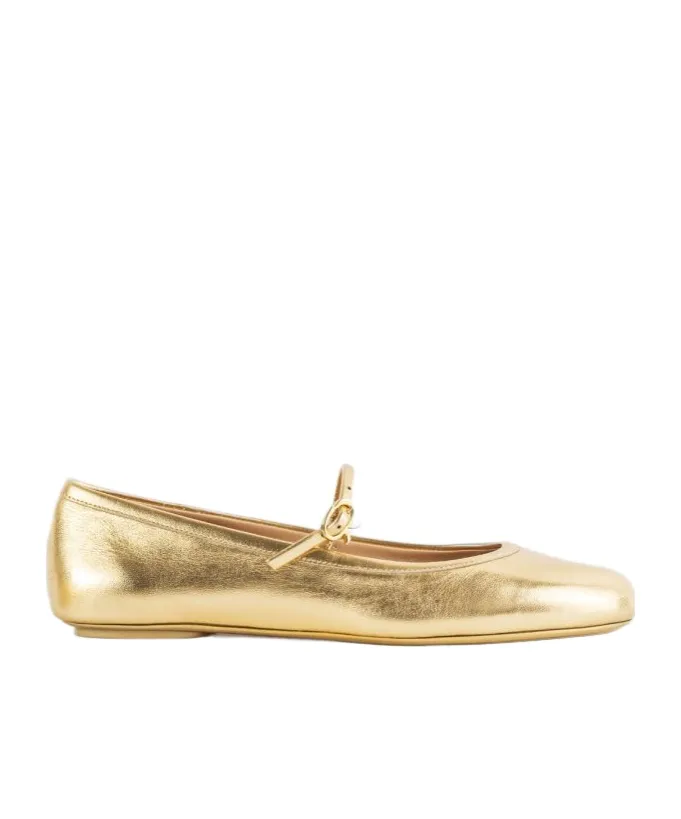Gianvito Rossi Carla Round Toe Ballerina Shoes