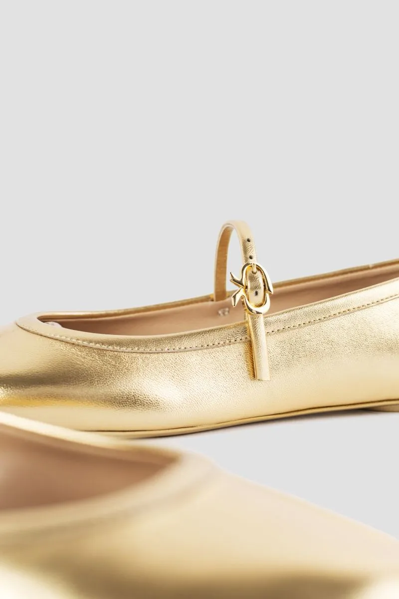 Gianvito Rossi Carla Round Toe Ballerina Shoes