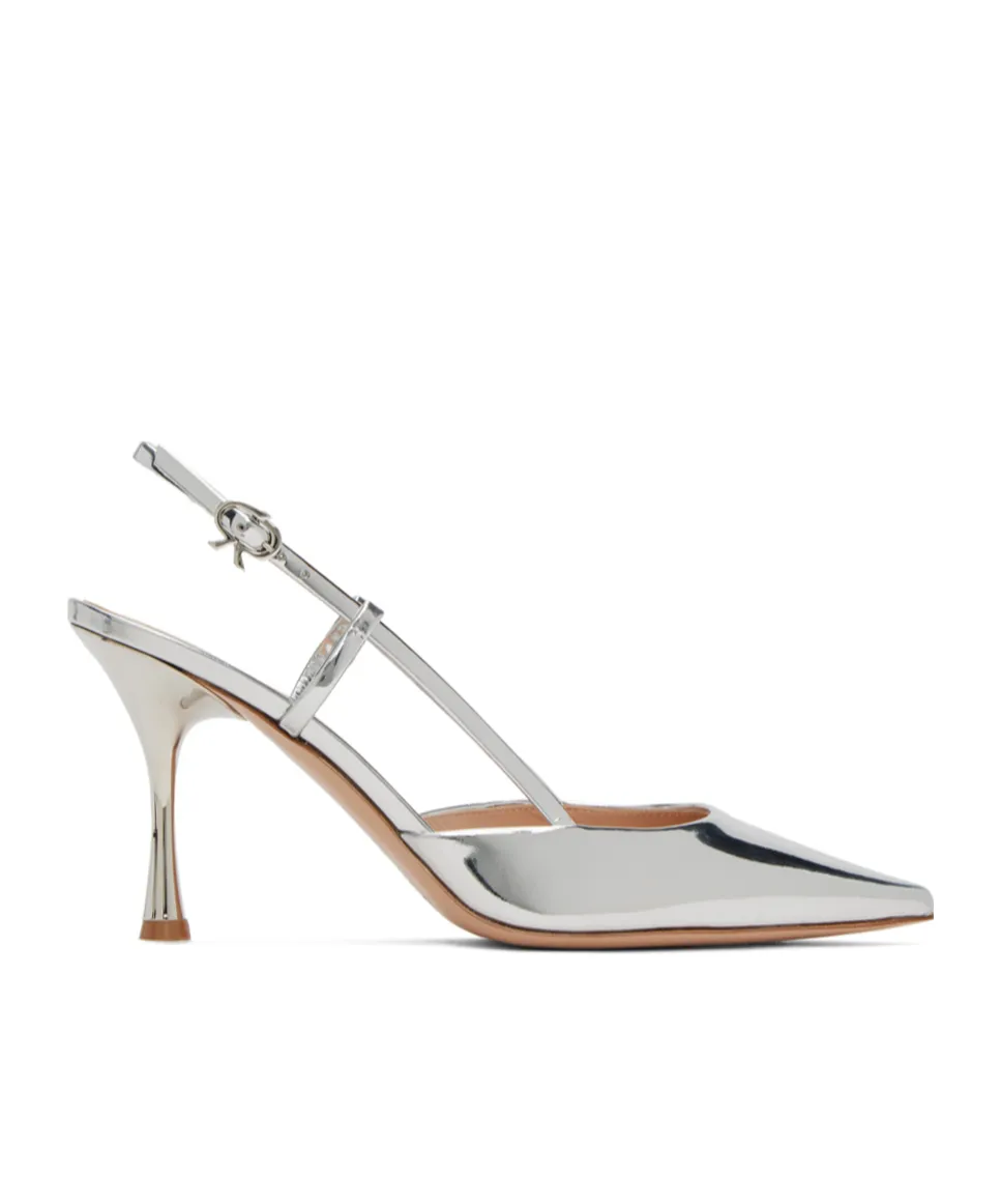 Ribbon 85Mm Slingback Pumps