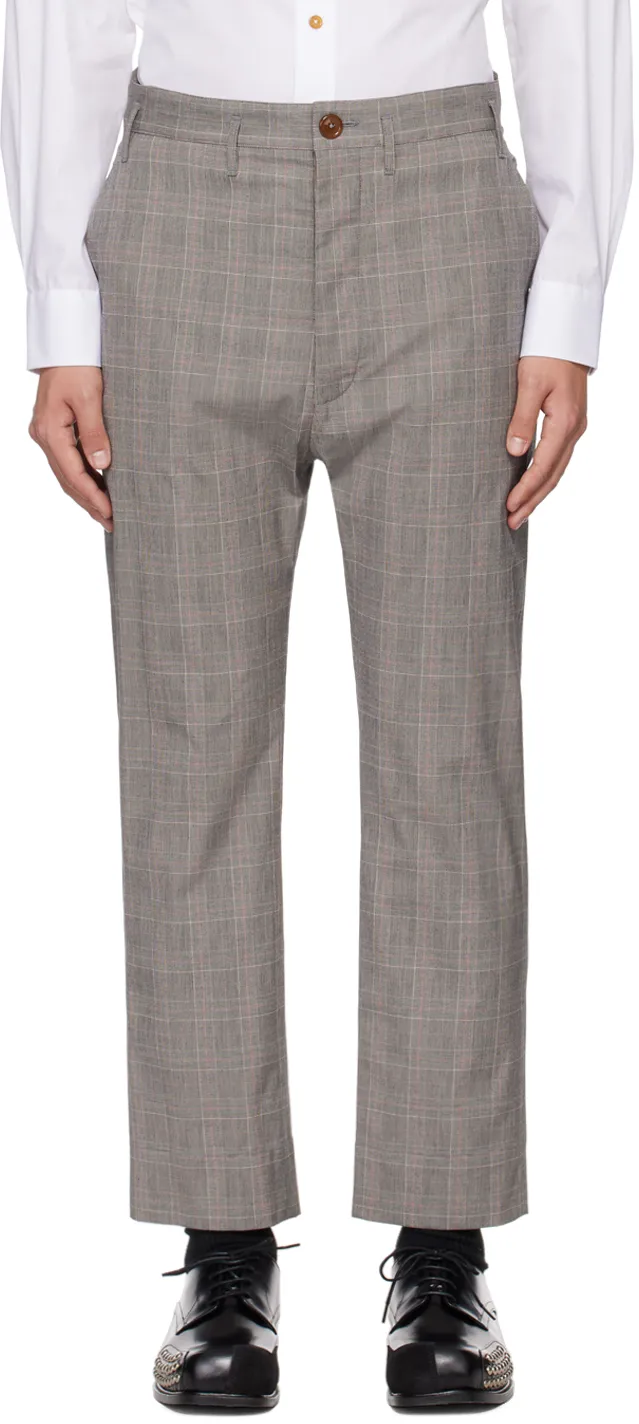Vivienne Westwood Prince-Of-Wales High-Waist Checked Trousers