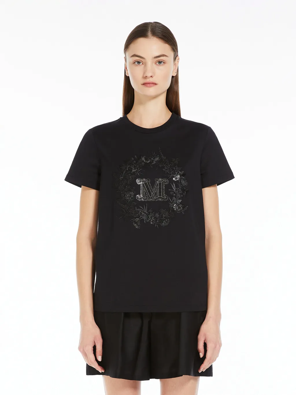 Max Mara Logo Embellished Crewneck T-Shirt